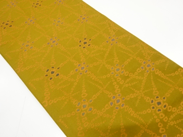 抽象花模様織り出し　袋帯